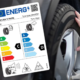 imagen de una neumático con la nueva etiqueta informativa de neumáticos de la UE